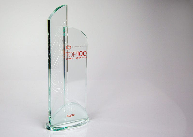 Crystal Award With Orange Details 003