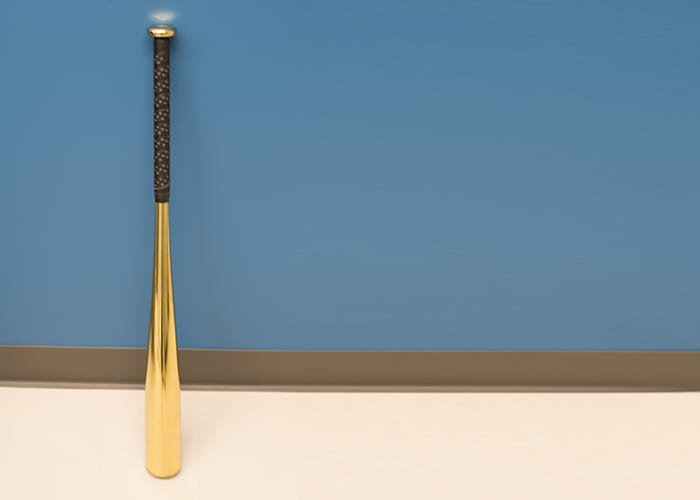 Gold Baseball Bat Replica 003