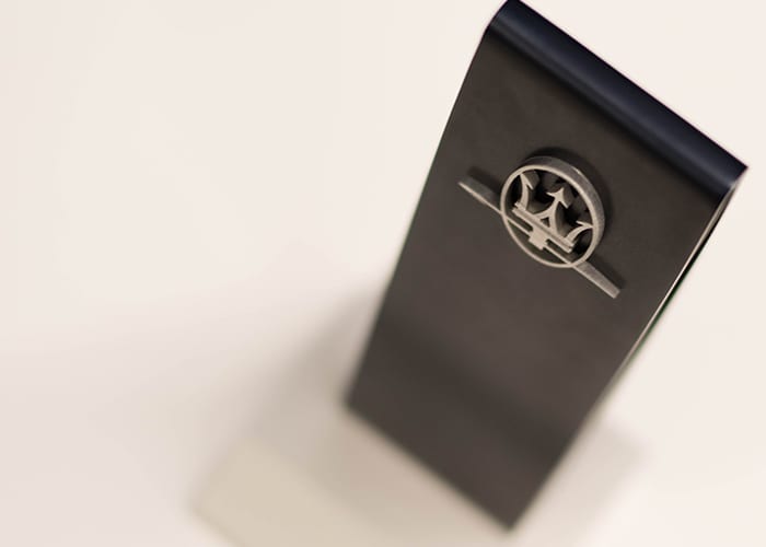 Custom Award Metal Logo Maserati 001