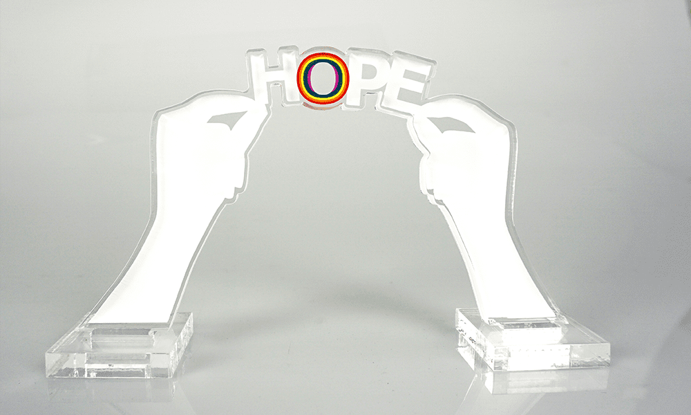 3D + UV Print Logo Cutout