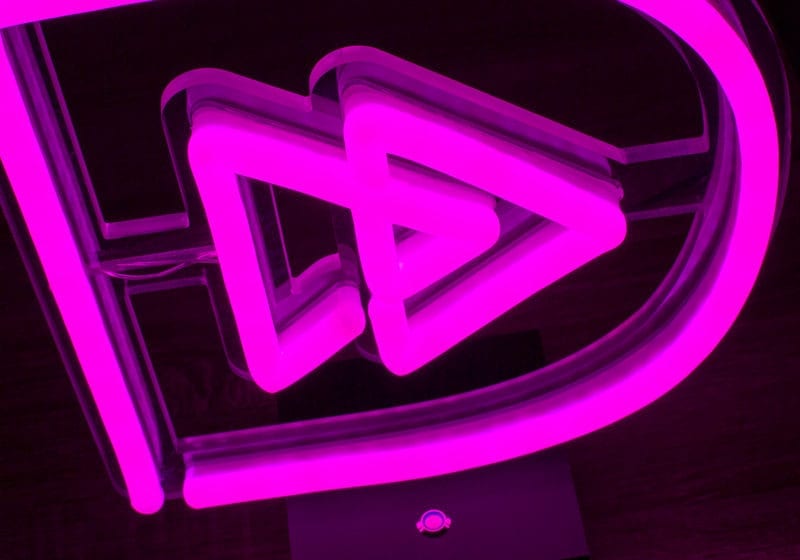 Pink Award Made From LED Lights