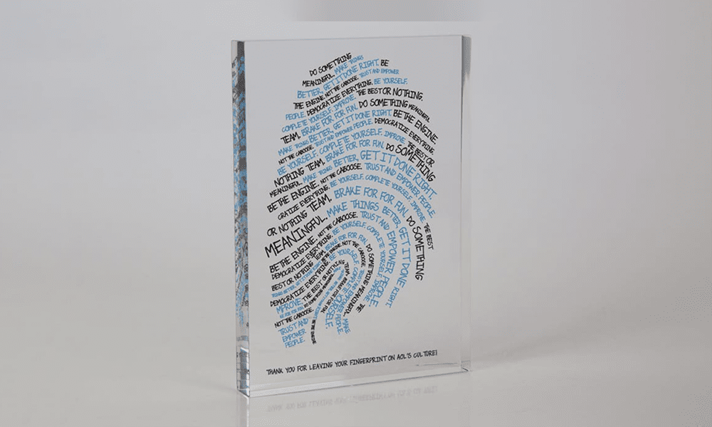 Acrylic Digital Print Fingerprint