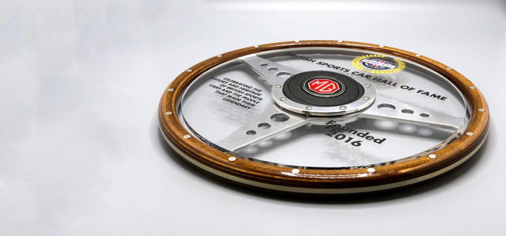 Cristaux Wood Acrylic Steering Wheel Plaque