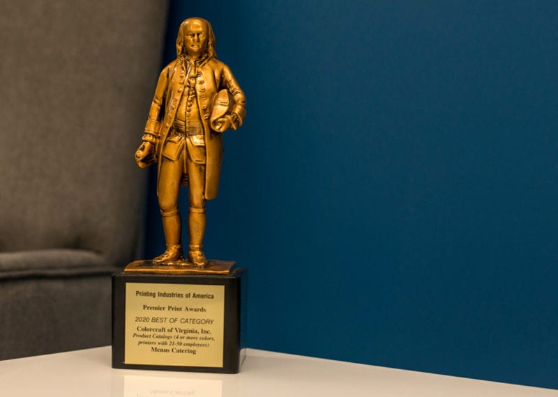 Custom Ben Franklin Gold Statue By Cristaux 001