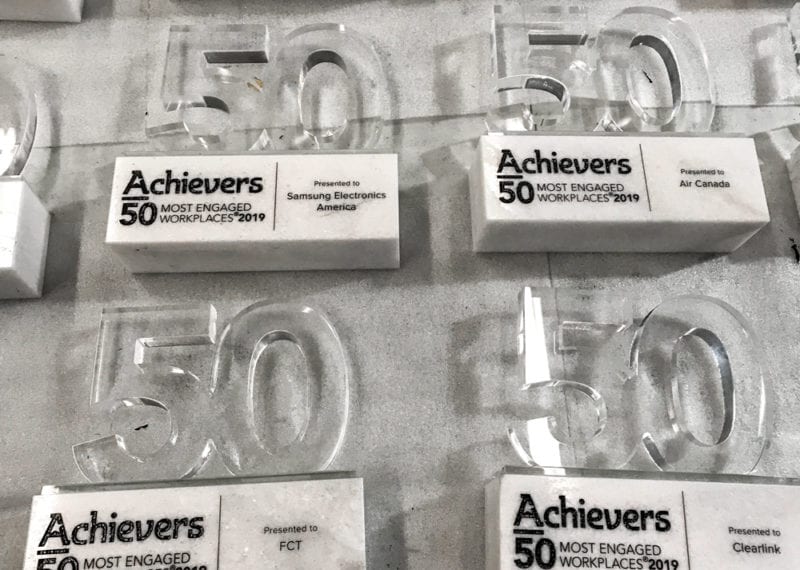 Custom Marble Crystal Number 50 Workplace Award 002