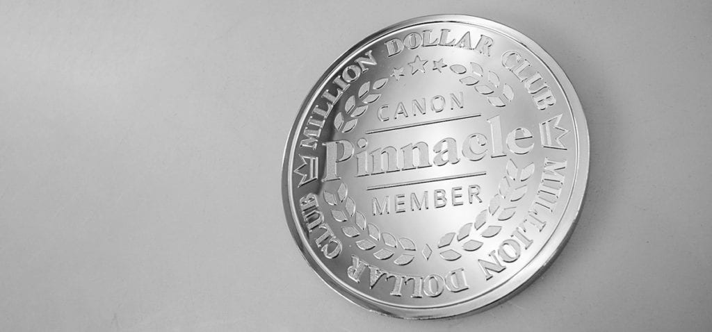 Canon Million Dollar Club Silver Medallion