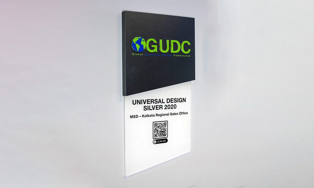 Dimensional Letter Plaque with QR Code