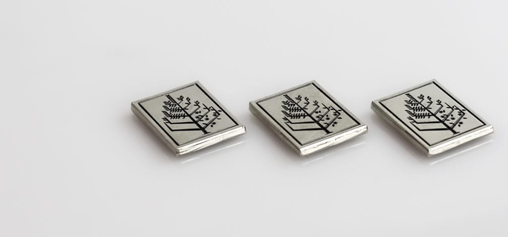 Four Seasons Corporate Lapel Pin Silver Black Enamel