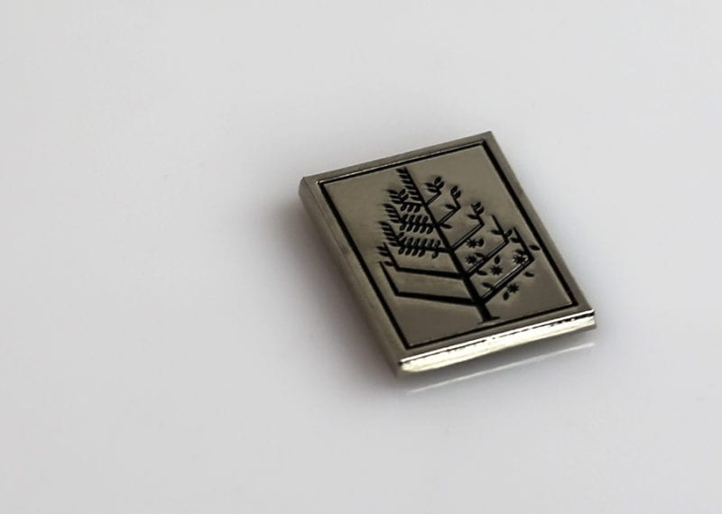 Four Seasons Corporate Lapel Pin Silver Black Enamel Cristaux 003