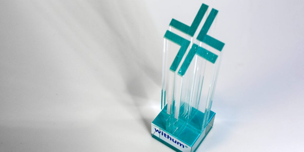 Safety Award Health Cross Crystal Pillar