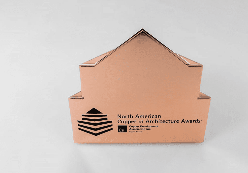 Copper Building Replica with Logo Decal