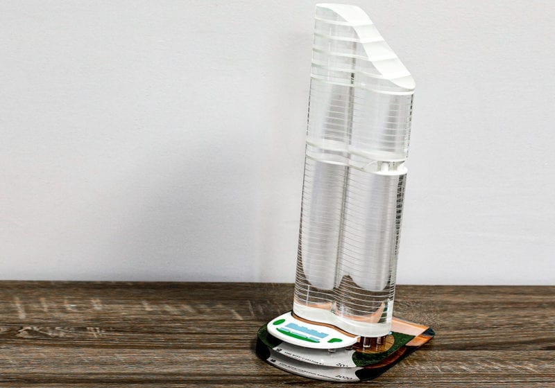 Crystal Building Replica Skyscraper Hotel Beach