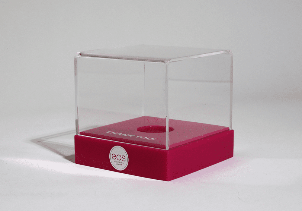 PMS Matched Point-of-Sale Acrylic Display Case