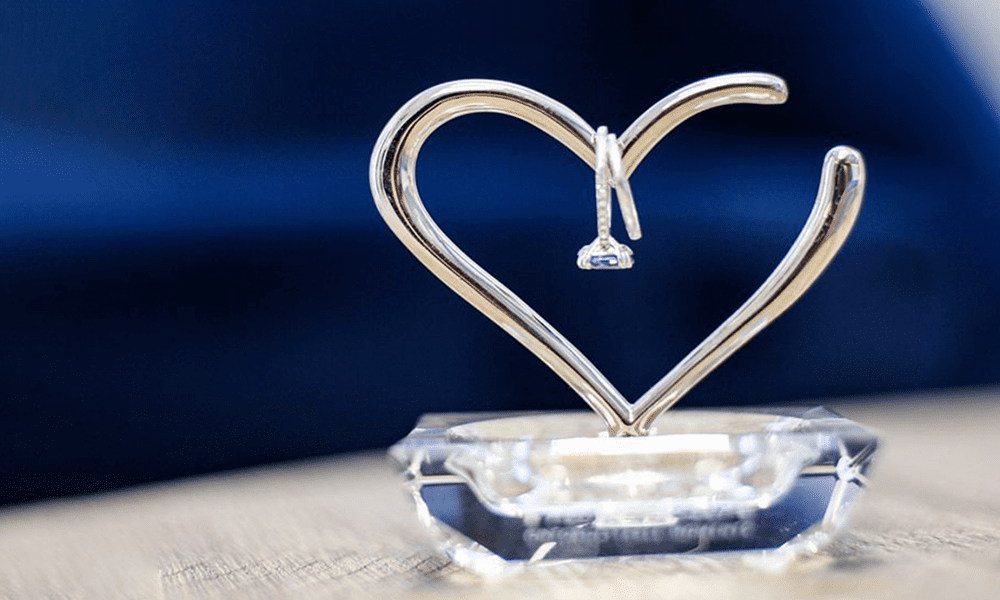 Promotional Crystal + Metal Ring Holder