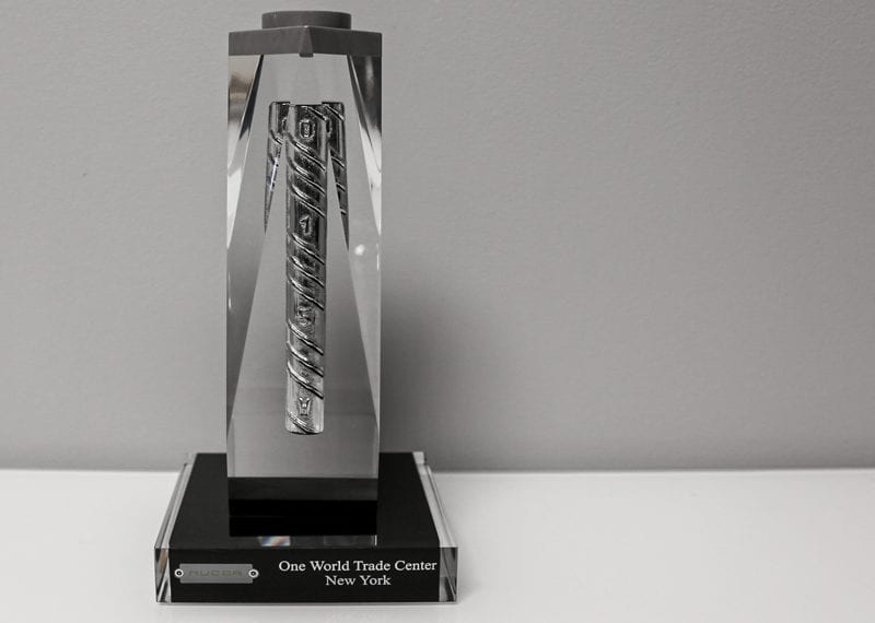 Trophy Acrylic Awards Steel Rebar Embedment