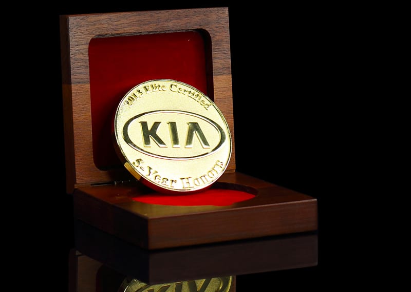 Years Of Service Medallion Wood Presentation Box