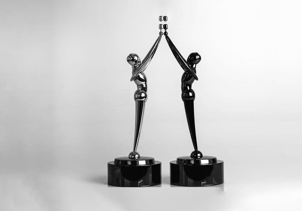 Elegant Metal Statue Award