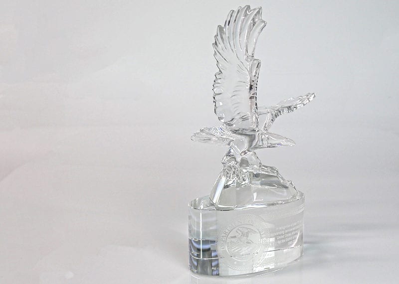 Government Agency Crystal Eagle Replica 002