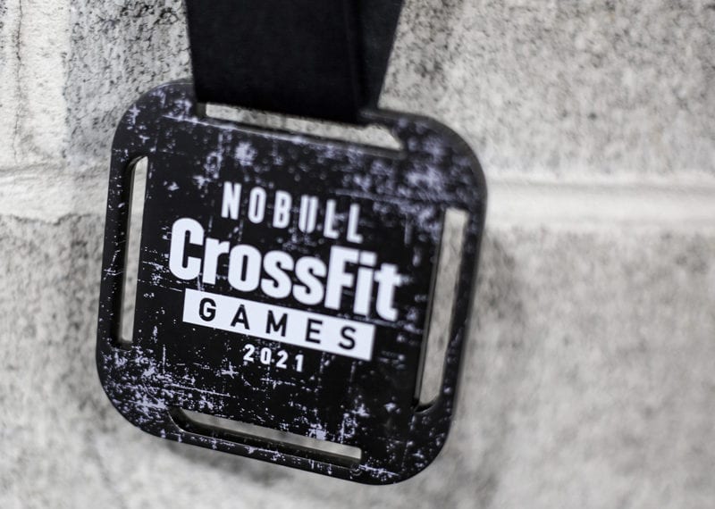 Metal Screen Print Medallion With Ribbon CrossFit Games 003
