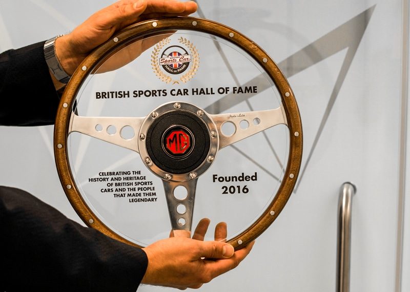Unique wood steering wheel plaque