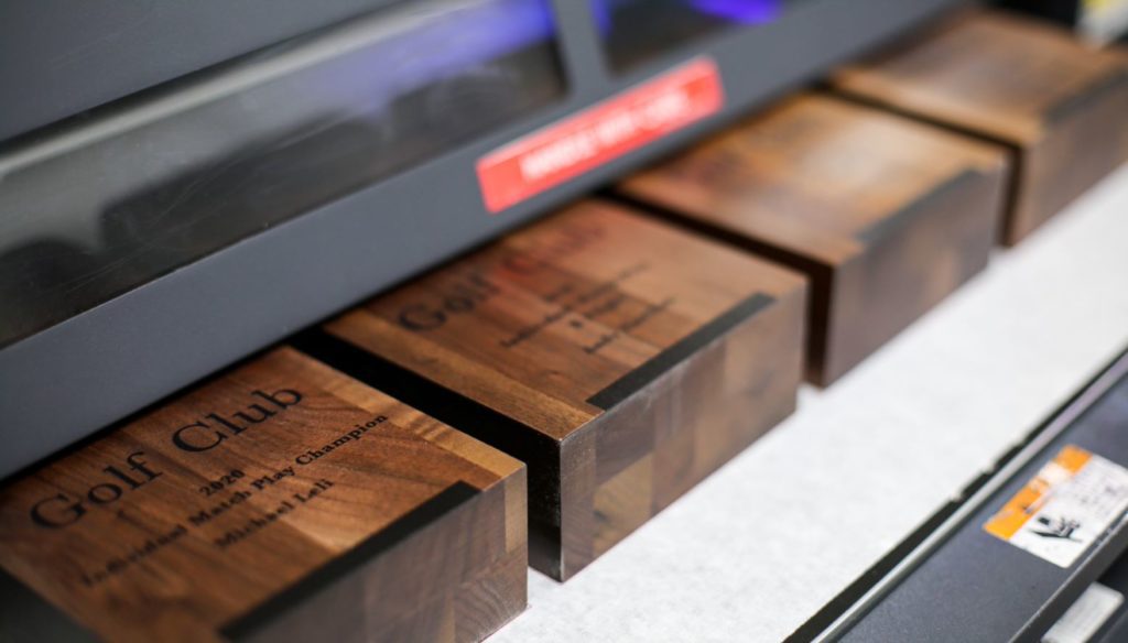 Laser Engraving Wooden Awards