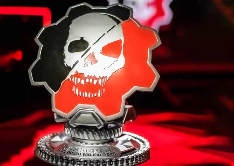 3D printed gear video game trophy 2ft tall
