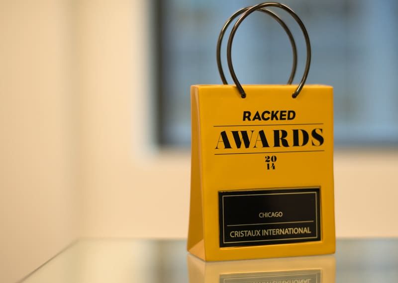 Resin shopping bag replica award