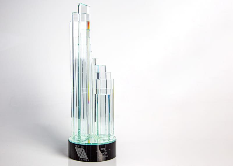 Olympic Glass Sculpture Award Crystal panels