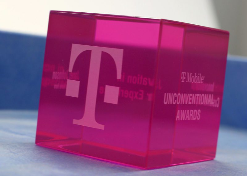 T Mobile Pink Acrylic Cube Gift 03