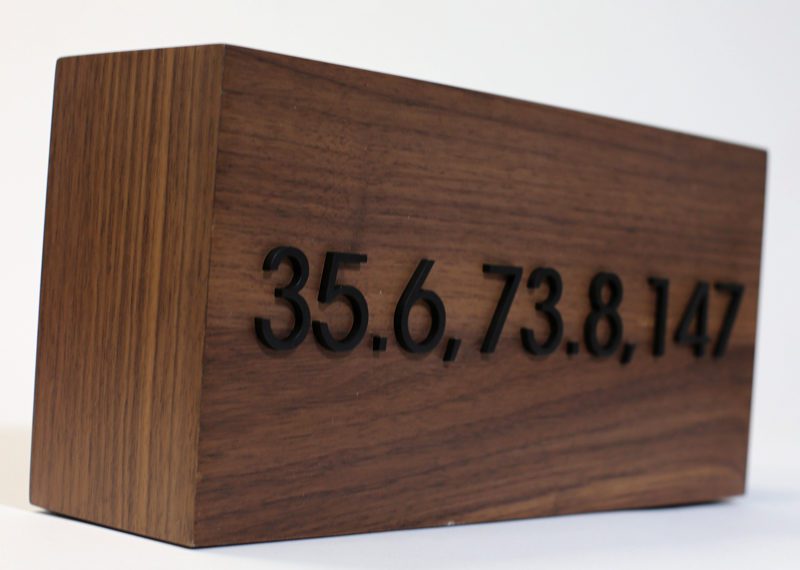 Warner Media Wood Block Metal Numbers Gift 03