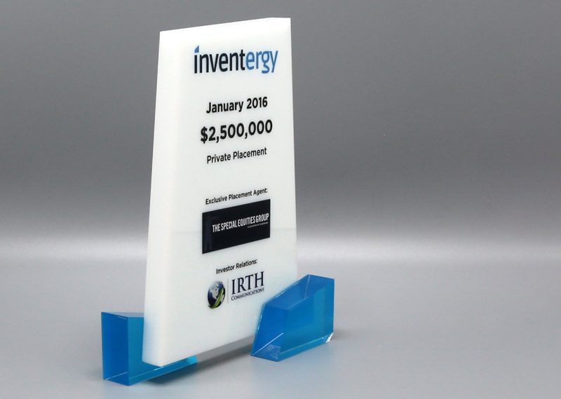 Inventergy Financial Blue Black White Clear Crystal Dealtoy 02