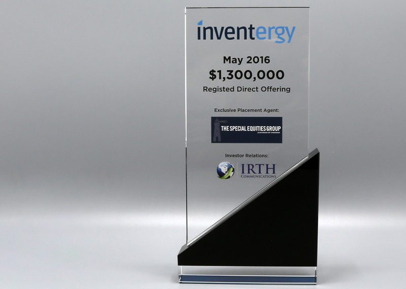 Inventergy Financial Blue Black White Clear Crystal Dealtoy 03