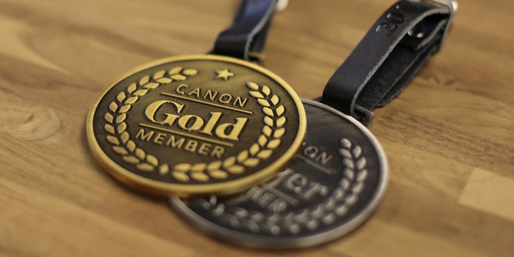 Two canon member medals