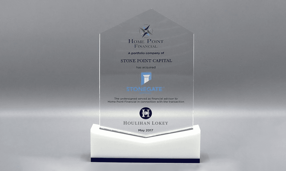 Crystal Panel Deal Toy with White + Blue Base