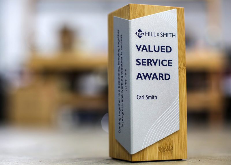 Hill Smith Years Of Service Wood Metal Trophy 03