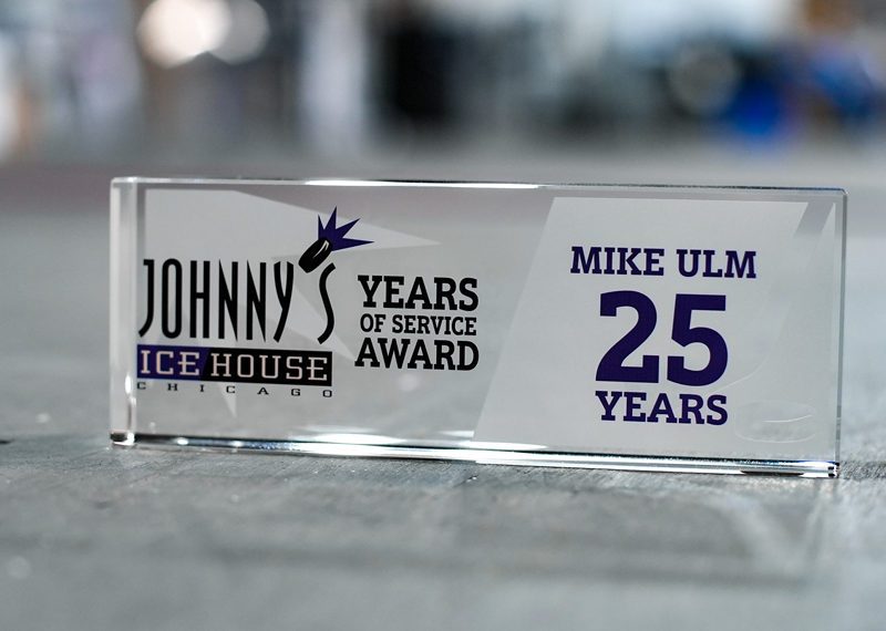 Johnnys Ice House Hockey Crystal Award 03