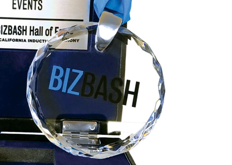 BizBash glass medal