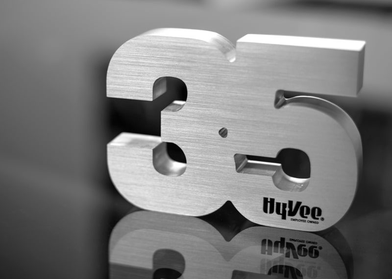 35 year metal number as an employee service award
