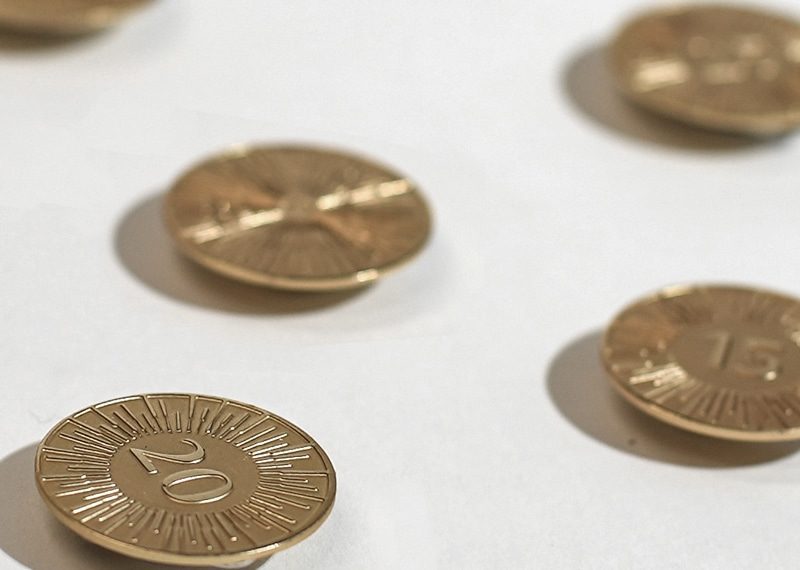 Viceroy gold lapel pins