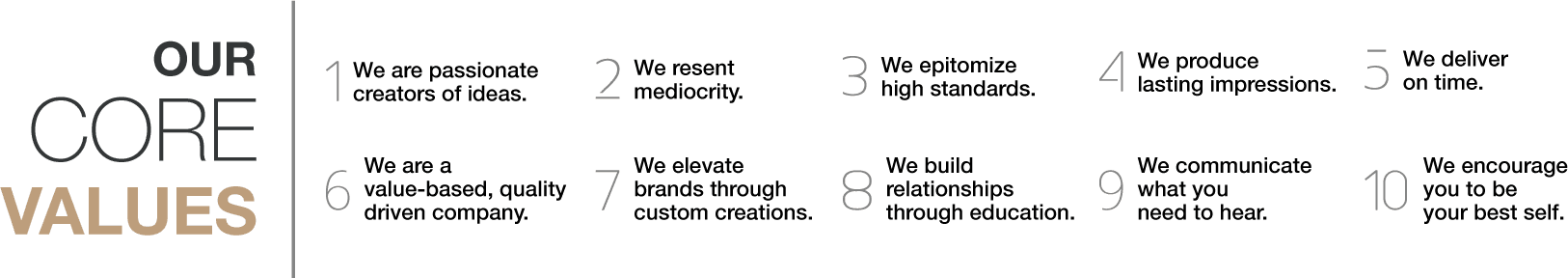 cristaux international company values graphic