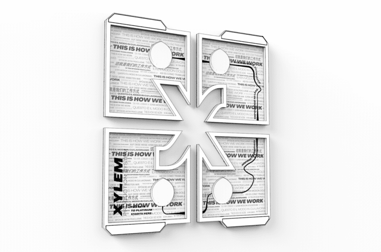 A four part plaque sketch